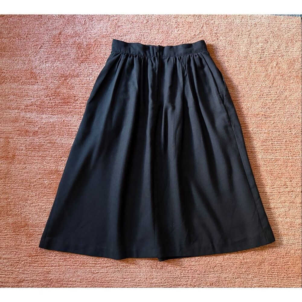 Sag Harbor Vintage High Waist Midi Skirt Dark Charcoal Gray Size 9/10 - Picture 6 of 10
